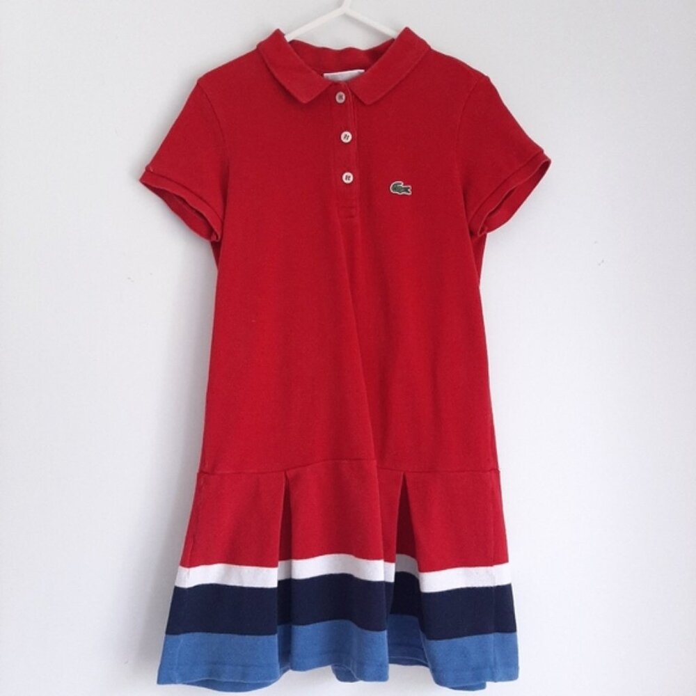 Lacoste Girls Red Tennis Dress size 8